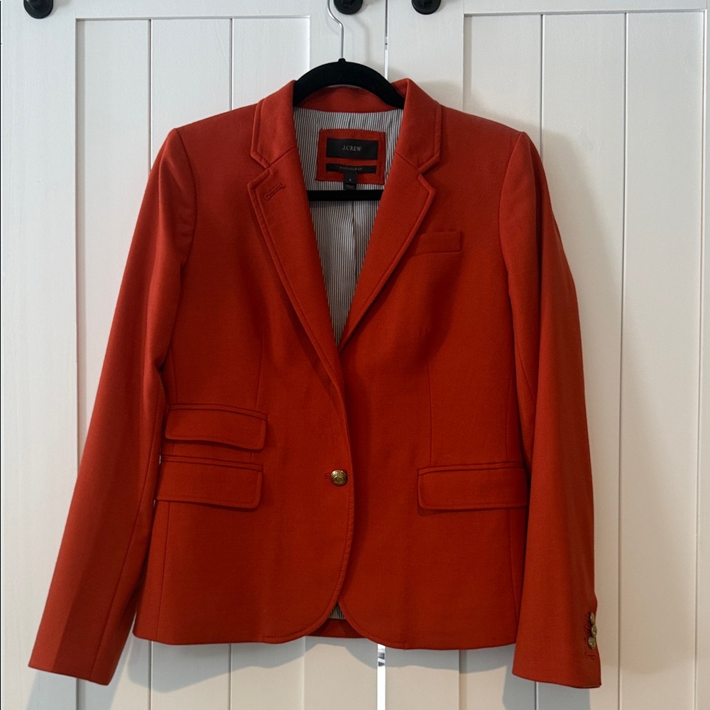 J. Crew Womens Burnt Orange Blazer